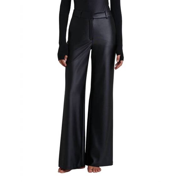 COMMANDO Pants - NEW COMMANDO matte metallic wide leg trouser in oxide